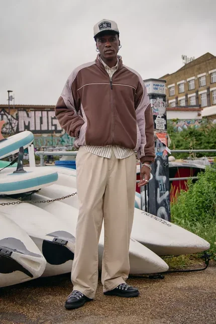 Iets Frans Brown Atlas Reversible Jacket