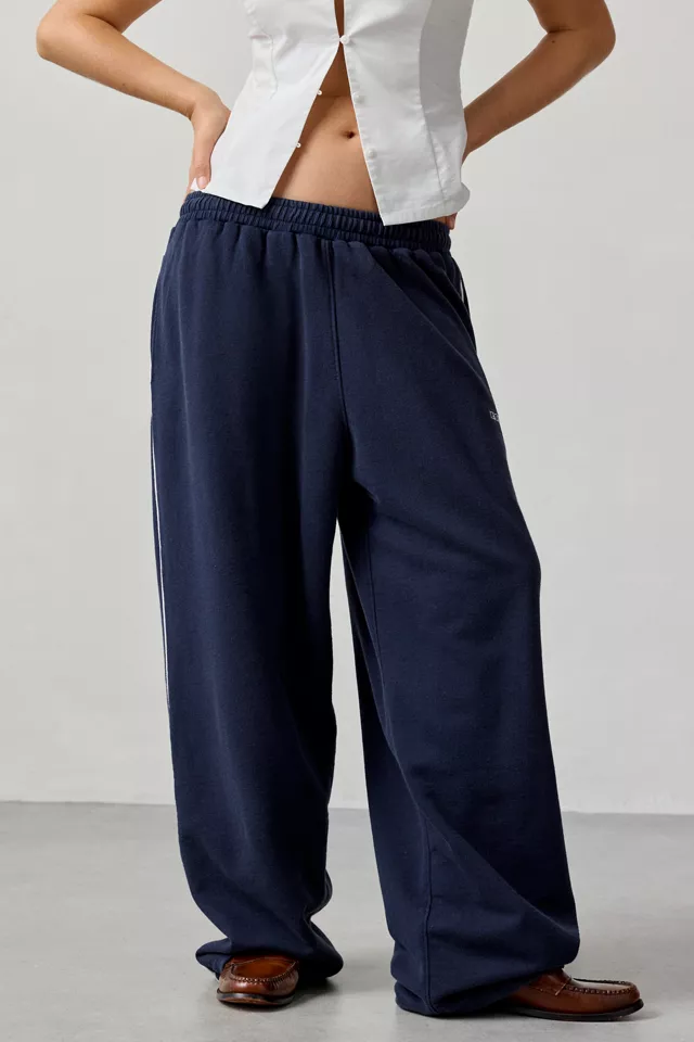Harri Wide Leg Jogger Pants Navy Harri Wide Leg Jogger Pants Navy